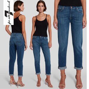 7 For All Mankind JOSEFINA BOYFRIEND FIT IN BROKEN TWILL VANITY Size 32